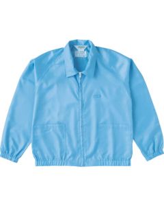 เสื้อแจ็คเก็ตสเปคเส้นด้ายตารางป้องกันไฟฟ้าสถิตย์ (มีปก) สีน้ำเงิน LL