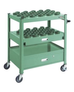 รถทัวร์ริ่งประเภท TCW สำหรับ HSK40A พร้อมลิ้นชักชั้นสไลด์ 57 ชั้น สี GN