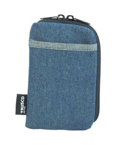 เคสสมาร์ทโฟนเดนิม 2 กระเป๋าสีน้ำเงิน