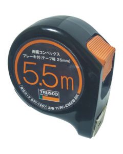 ตลับเมตร 25mm 5.5m with Brake Double Side Scale