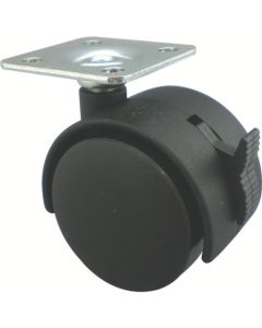 Plate type Dual Wheel Caster