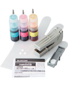 หมึกเติม Canon BCI-381 เซต 3 สี ฟ้า ม่วง เหลือง (สำหรับ 4 ครั้ง)