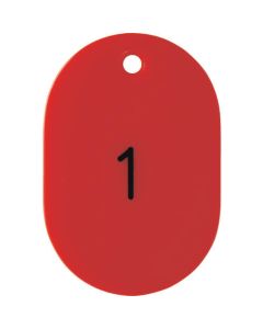 Number Oval Plate