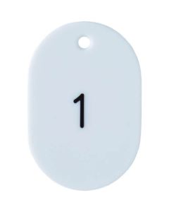 Number Oval Plate