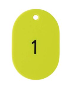 Number Oval Plate