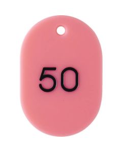 เลขวงรี บิลใหญ่ 60x40 26-50 สีชมพู
