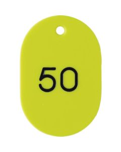 เลขวงรี บิลใหญ่ 60X40 26-50 สีเหลือง