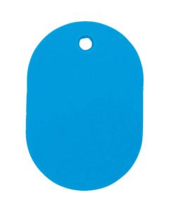 บิลวงรี ใหญ่ 60 x 40 มม. 5 ชิ้น สีฟ้า