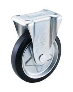 Plate Type Caster (pressed rubber wheel)