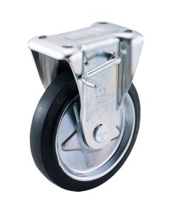 Plate Type Caster (pressed rubber wheel)