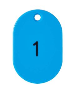 Number Oval Plate