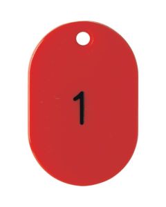 Number Oval Plate