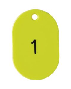 Number Oval Plate
