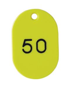Number Oval Plate