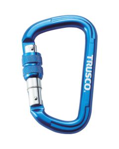 Carabiner with Screw Lock 10.5 x 110mm Blue