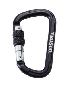 Carabiner with Screw Lock 10.5 x 110mm Black