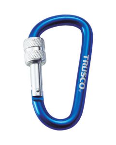 Carabiner with Screw Lock 8 x 79mm Blue