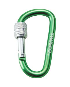 Carabiner with Screw Lock 8 x 79mm Green