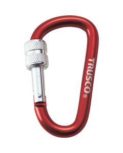Carabiner with Screw Lock 8 x 79mm Red