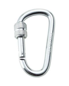 Carabiner with Screw Lock 8 x 79mm Silver