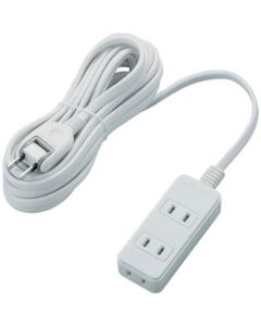 ก๊อกน้ำ (กันฟ้าผ่า/ชัตเตอร์กันฝุ่น) 3 ช่อง 5 ม. สีขาว