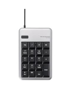 10 Key-pad/with Num Lock key+BS key+Tab key/M size/Silver 1อัน
