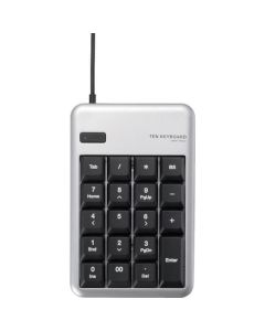 10 Key-pad/with Num Lock key+BS key+Tab key/M size/Silver 1อัน