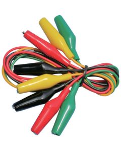 Test Lead with Alligator Clip L 760mm (4 Set)