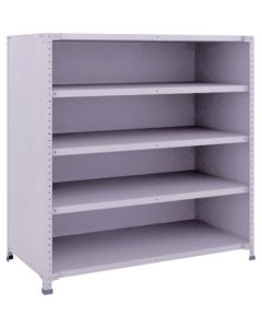 ชั้นวางของน้ำหนักเบา 150 แบบพร้อมกระดานด้านหลัง 1200 x 600 x H1200 5 ขั้น