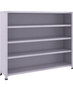 ชั้นวางของน้ำหนักเบา 150 แบบพร้อมกระดานด้านหลัง 1500 x 300 x H1200 5 ขั้น