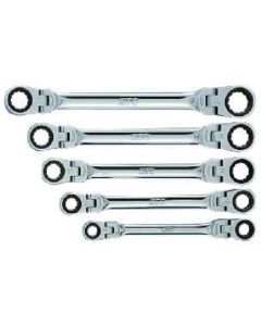 Double-Flex Ratchet Box End Wrench Set 1ชุด