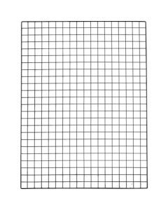 ตาข่ายสำหรับชั้นวางพร้อมอุปกรณ์โลหะ 900 x 1200 ดำ