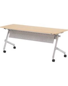 โต๊ะประชุมพับได้ 1800 x 450 ท๊อปไม้สีเข้ม