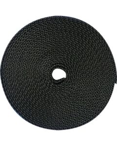 กระดิ่งไนล่อน 1.6t x 38mm x 5m สีดำ