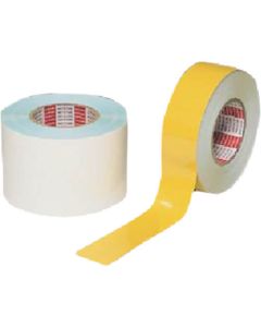 เทปตีเส้นพื้นเรียบ กว้าง 100มม. x 50ม. สีเหลือง