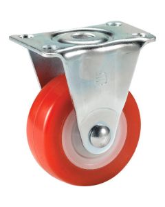 ลูกล้อแบบจาน รับน้ำหนักเบา Fixed PU 64 mm