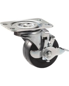 ลูกล้อโพลียูรีเทนพร้อมจุกยาง PU car 50 mm
