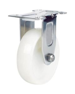 Plate Type Caster  (nylon wheel/stainless steel metal fittings)