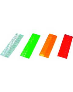 เทปสะท้อนแสง 10 แถบ แบบตัด สีแดง