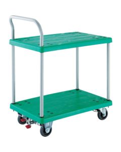 Resin 2 Flat Shelf Cart