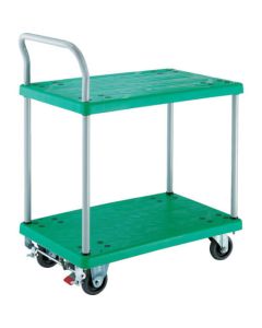 Resin 2 Flat Shelf Cart