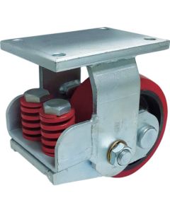 Plate Type Cushioning Caster  (urethane wheel)