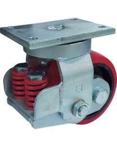 Plate Type Cushioning Caster  (urethane wheel)