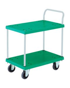 Resin 2 Flat Shelf Cart