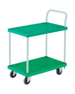Resin 2 Flat Shelf Cart