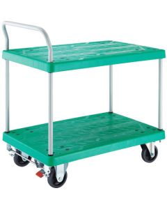Resin 2 Flat Shelf Cart