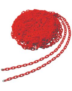 โซ่พลาสติก 6MMX30M สีแดง