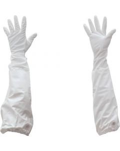 ถุงมือ PVC แบบบางพร้อมปลอกแขน