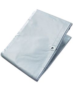 ผ้าใบกันน้ำรถบรรทุก เบอร์ 2 รถบรรทุกเล็ก สีเงิน/ส้ม 2.3ม. x 3.5ม