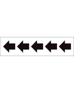 JIS Piping Direction Instruction Sticker Cutting Letters Type